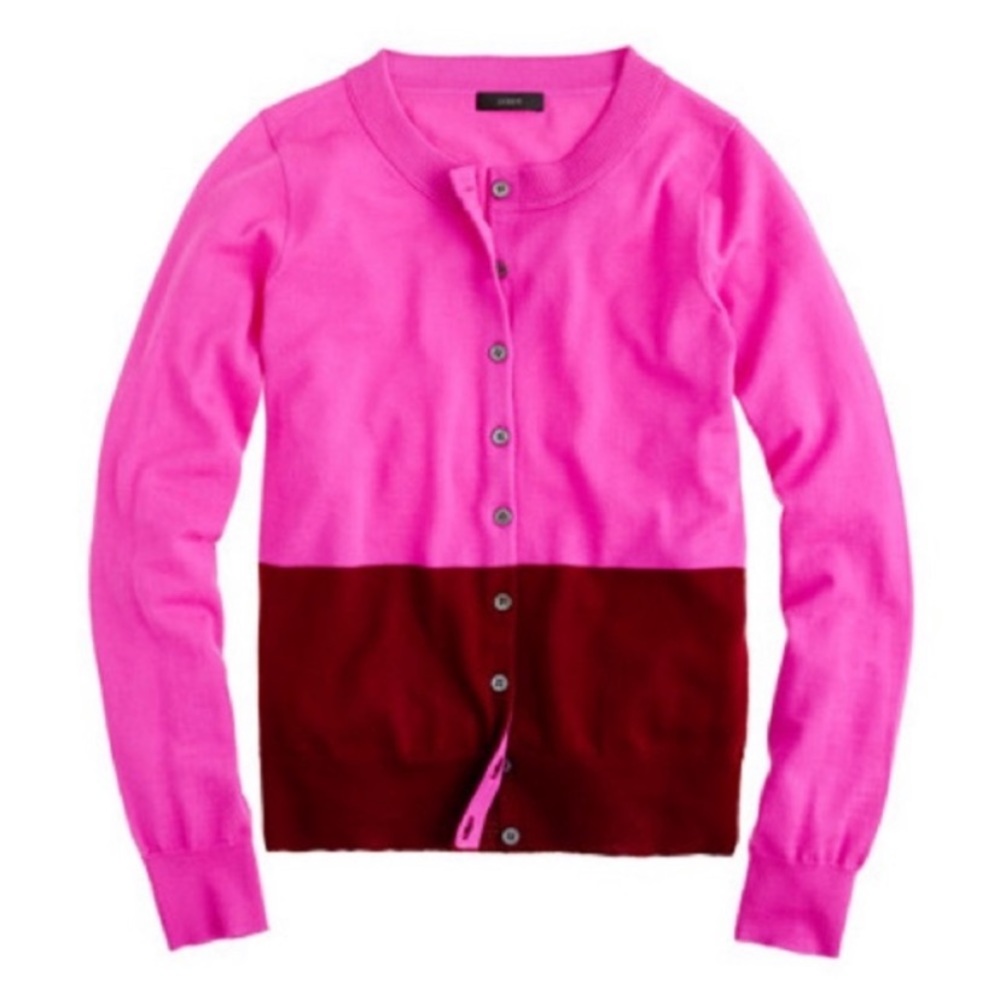 J. CREW Color Block Tippi Cardigan
